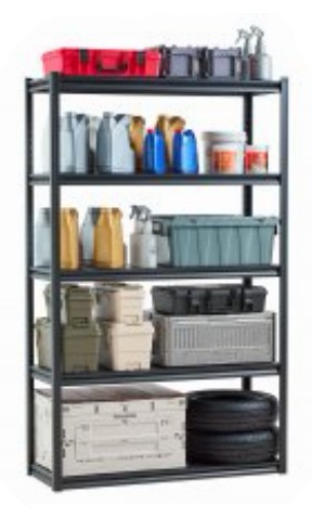 5-Tier Shelving (48 in Wide, Slim Depth)
