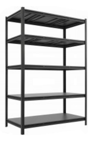 5-Tier Shelving, Large (All Black)