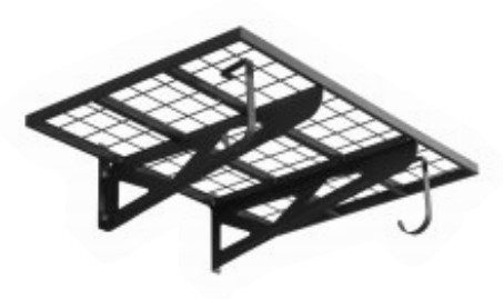 Wall Shelves x2 (Wire, 3 ft)