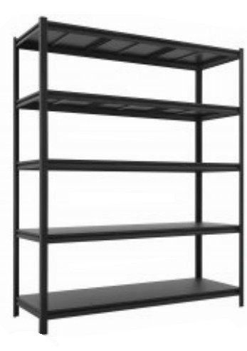 5-Tier Shelving (Extra Strong, All Black)