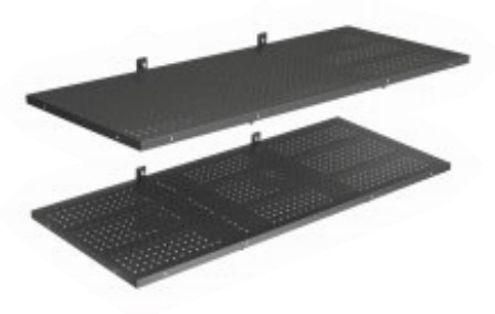 Wall Shelves x2 (Solid Steel, 4 ft)